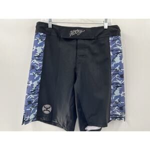 Hooey Men’s Lightweight Black Blue Camo Hook & Loop Closure Size Medium NWOT